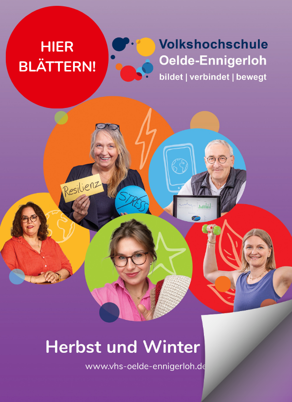 Link zum Blätterkatalog der vhs-Broschüre Herbst Winter 2026